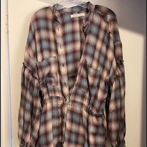 Free People Flannel Dress